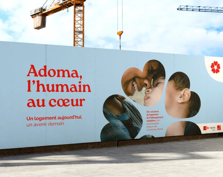 Stratégie de marque réalisée pour Adoma